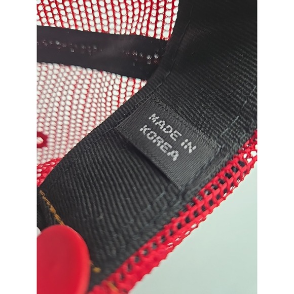 Vintage Von Dutch Red & Gray Striped SnapBack Trucker Hat & Patch Wool Blend - Picture 4 of 6